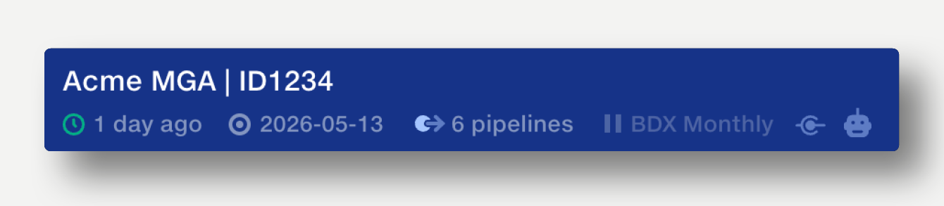 Metadata bar